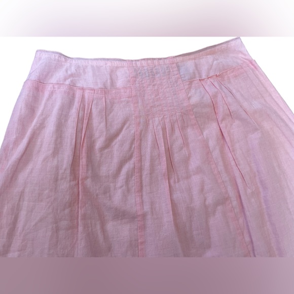 NEW Eddie Bauer Pink Gauze Cotton Preppy Gorpcore Modest Classic Normcore Skirt - Picture 2 of 5